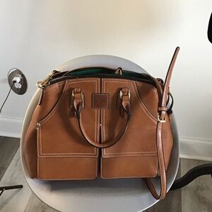 Brown Handbag with Tassel